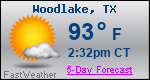 Weather Forecast for Woodlake, TX