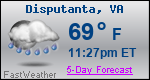 Weather Forecast for Disputanta, VA