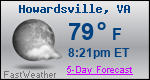 Weather Forecast for Howardsville, VA