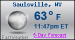 Weather Forecast for Saulsville, WV
