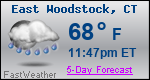 Weather Forecast for East Woodstock, CT