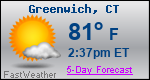 Weather Forecast for Greenwich, CT