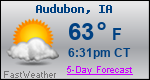 Weather Forecast for Audubon, IA