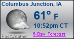 Weather Forecast for Columbus Junction, IA
