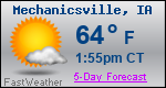 Weather Forecast for Mechanicsville, IA