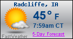 Weather Forecast for Radcliffe, IA