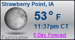 Weather Forecast for Strawberry Point, IA