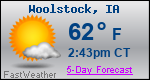 Weather Forecast for Woolstock, IA