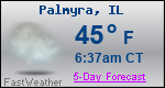 Weather Forecast for Palmyra, IL