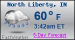 Weather Forecast for North Liberty, IN