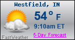 Weather Forecast for Westfield, IN