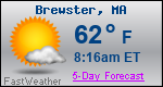 Weather Forecast for Brewster, MA