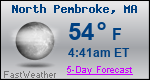 Weather Forecast for North Pembroke, MA