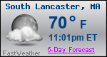Weather Forecast for South Lancaster, MA