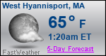 Weather Forecast for West Hyannisport, MA