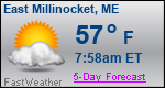 Weather Forecast for East Millinocket, ME