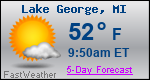 Weather Forecast for Lake George, MI