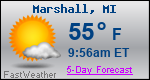 Weather Forecast for Marshall, MI