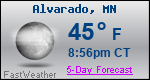 Weather Forecast for Alvarado, MN