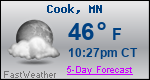 Weather Forecast for Cook, MN