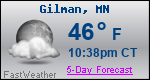 Weather Forecast for Gilman, MN