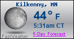 Weather Forecast for Kilkenny, MN