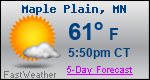 Weather Forecast for Maple Plain, MN