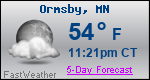Weather Forecast for Ormsby, MN