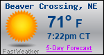 Weather Forecast for Beaver Crossing, NE