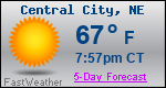 Weather Forecast for Central City, NE