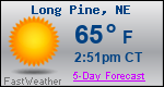 Weather Forecast for Long Pine, NE