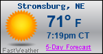 Weather Forecast for Stromsburg, NE