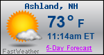 Weather Forecast for Ashland, NH
