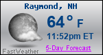 Weather Forecast for Raymond, NH