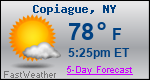 Weather Forecast for Copiague, NY