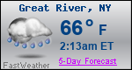 Weather Forecast for Great River, NY