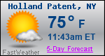 Weather Forecast for Holland Patent, NY