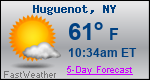 Weather Forecast for Huguenot, NY