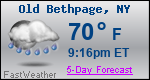 Weather Forecast for Old Bethpage, NY