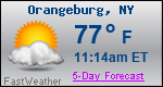 Weather Forecast for Orangeburg, NY