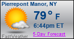Weather Forecast for Pierrepont Manor, NY