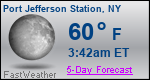 Weather Forecast for Port Jefferson Station, NY