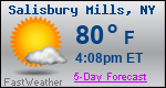 Weather Forecast for Salisbury Mills, NY