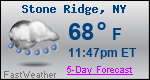 Weather Forecast for Stone Ridge, NY