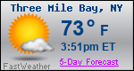 Weather Forecast for Three Mile Bay, NY