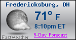 Weather Forecast for Fredericksburg, OH