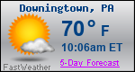 Weather Forecast for Downingtown, PA