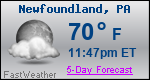Weather Forecast for Newfoundland, PA