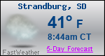 Weather Forecast for Strandburg, SD