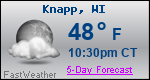 Weather Forecast for Knapp, WI